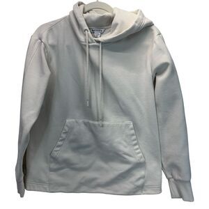 Athleta Retroplush Hoodie Sweatshirt Women’s Size S White Cozy Pullover Oversize